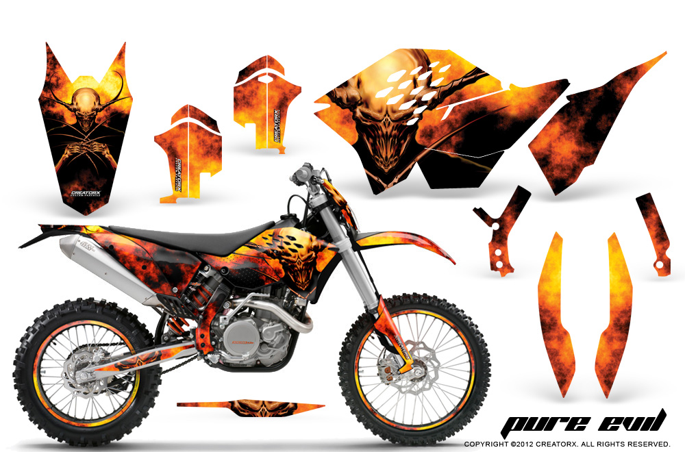 KTM C5 Graphics Kit Pure Evil BB NP Rims